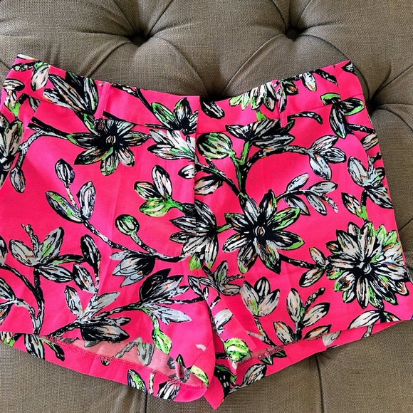 ZOA New York Pants - ZOA New York Pink and Black Floral Shorts